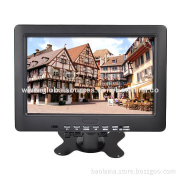 Widescreen 9.2 inch LCD monitor built-in VGA/AV input desktop with 12 volt DC for Car PCs